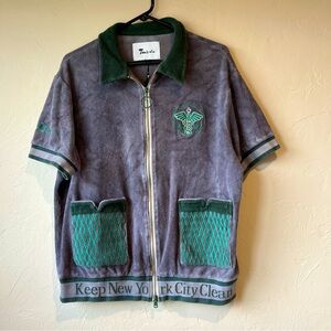 Tombolo Shirt Cabana L DSNY purple New York Clean TerryCloth Embroidered Street